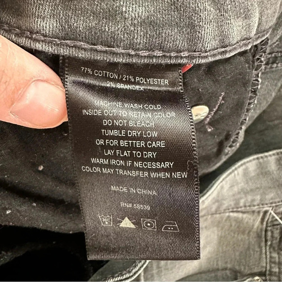 Kut from the Kloth VIV Toothpick Skinny Women’s Gray Ankle Jeans Size 16W NWOT - Picture 7 of 9